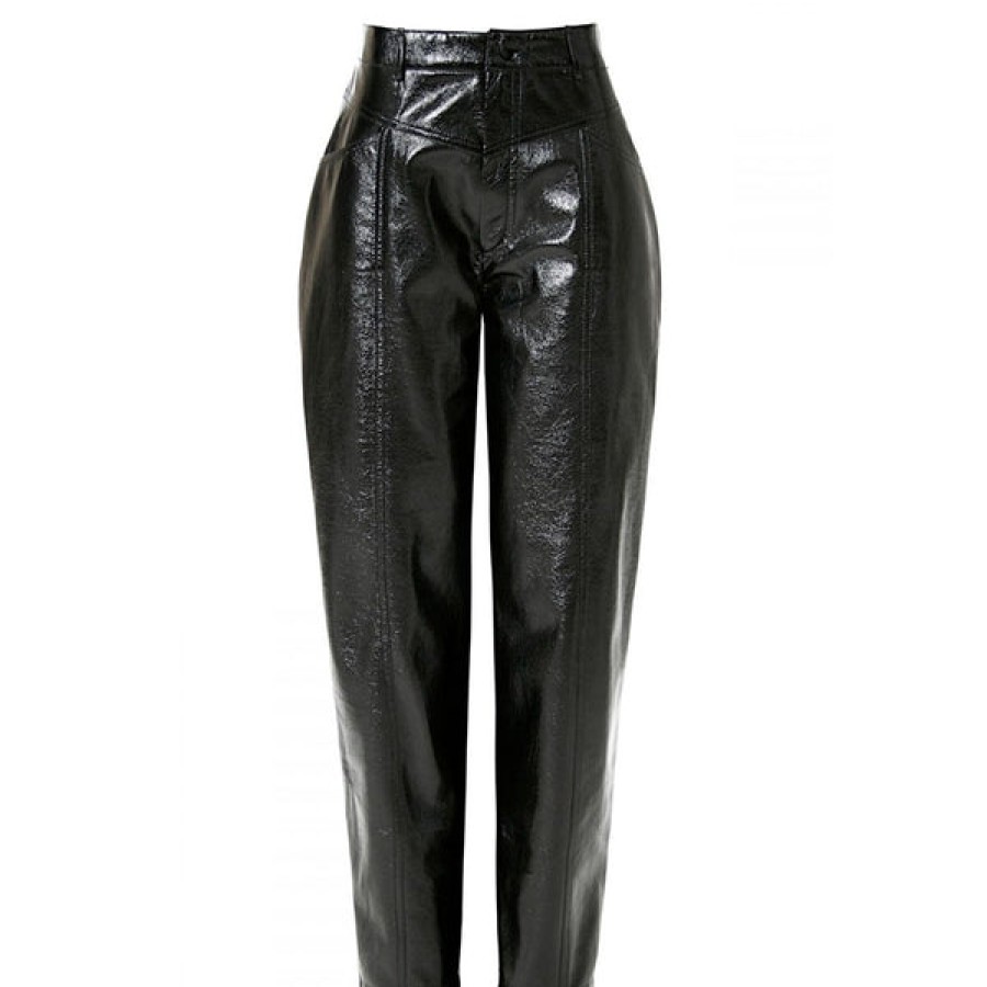 Women AGGI Jeans & Trousers | Vegan Leather Pants