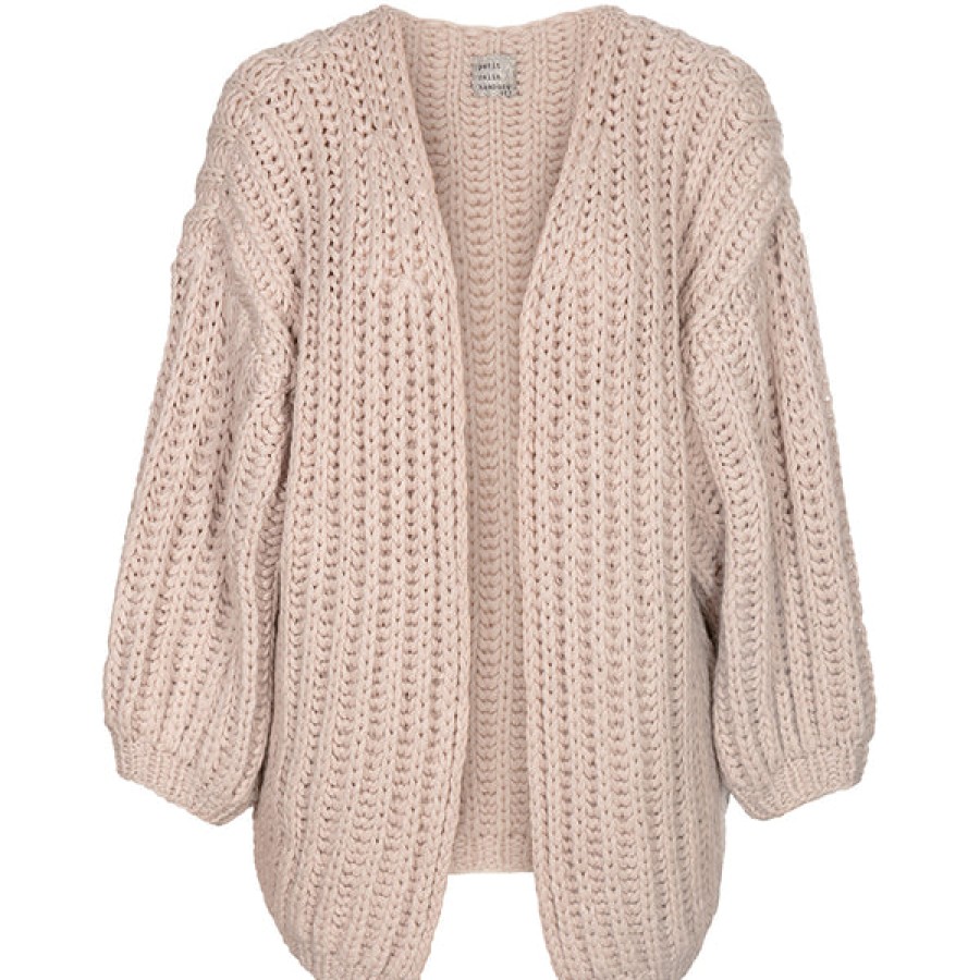 Women PETIT CALIN HAMBURG Knitwear & Cashmere | Hand Knitted Cashmere Cardigan In Rose