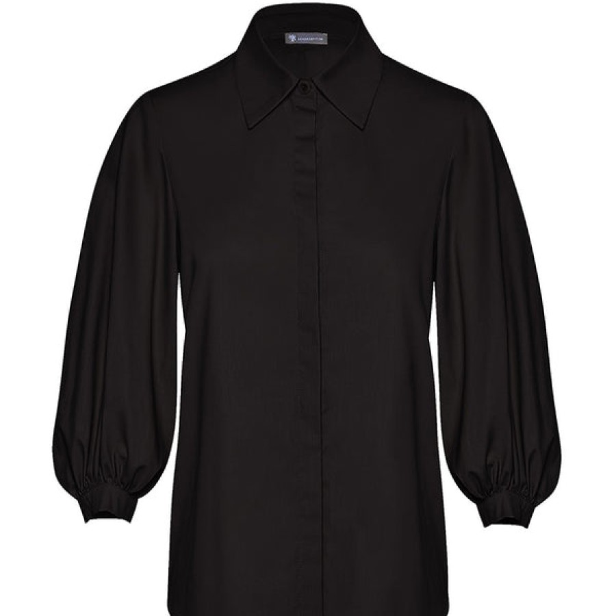 Women Armargentum Tops & Shirts | Black Blouse