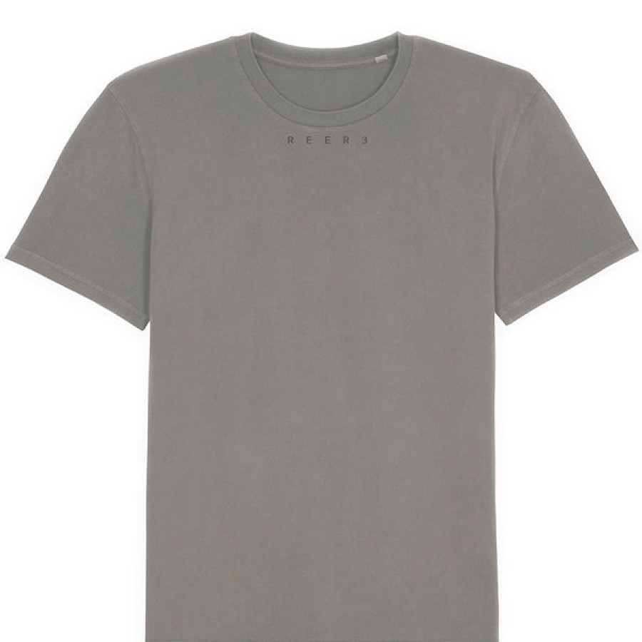 Men REER3 | Unisex Organic Cotton T-Shirt In Dark Grey