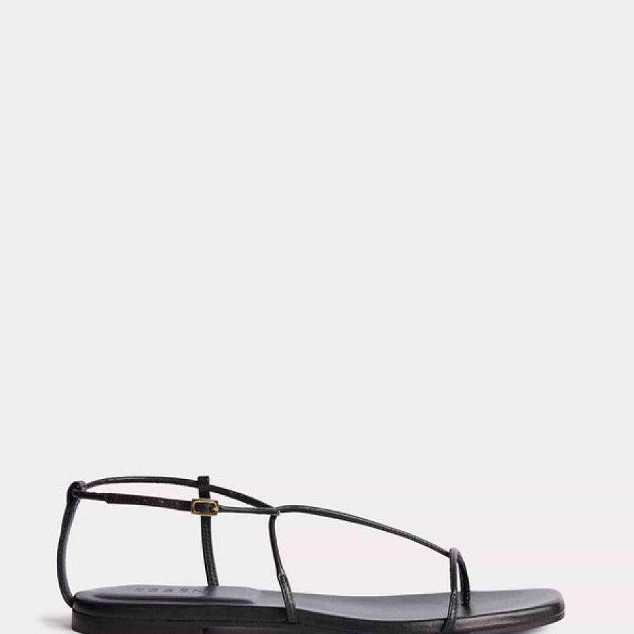 Women ESSEN Shoes | Leather Evening Sandals In Black