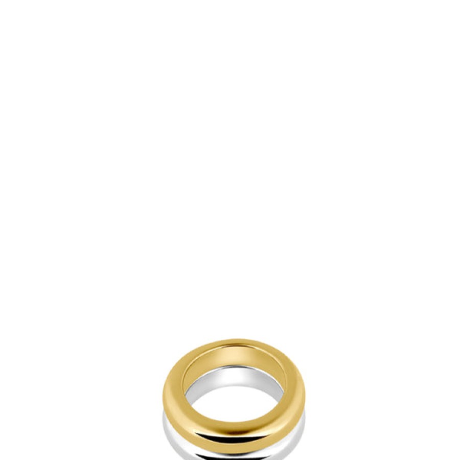 Women LLR Studios Jewelery | Bold Gold & Silver Ring Set