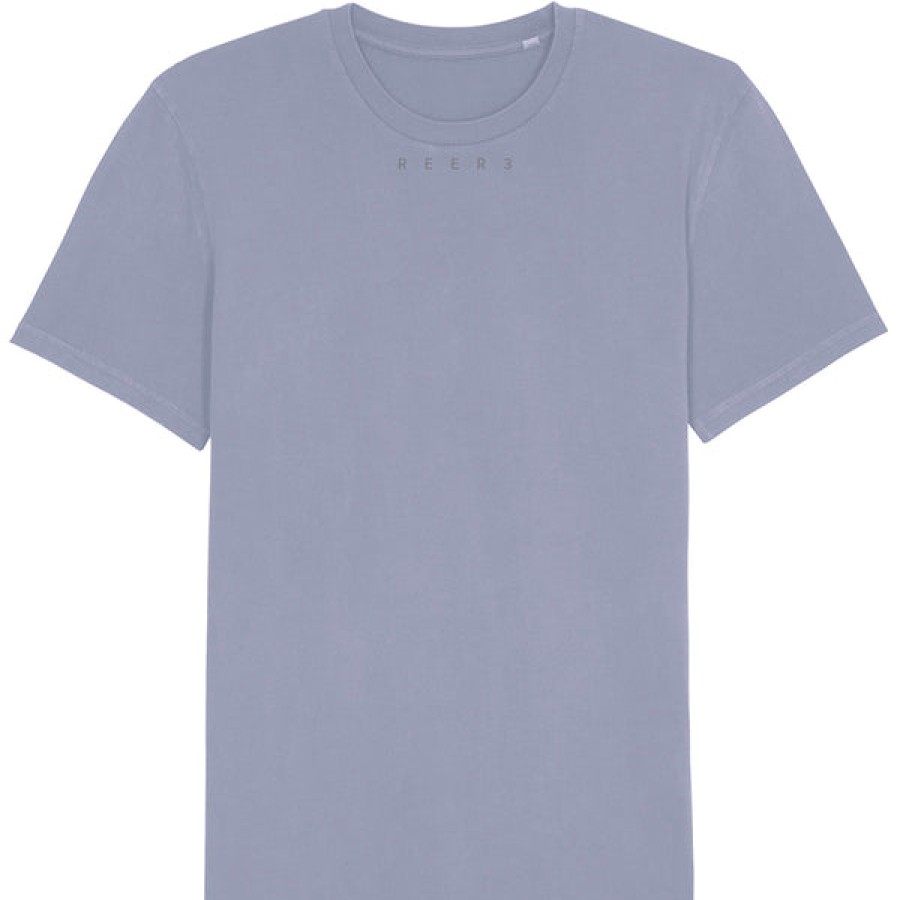 Men REER3 | Unisex Organic Cotton T-Shirt In Grey Blue