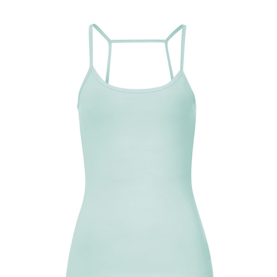 Women Wellicious Gymwear | Green Yoga Top With Cut-Out Back