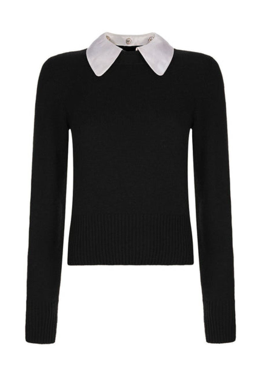 Women Antonia Zander Knitwear & Cashmere | Cropped Sweater