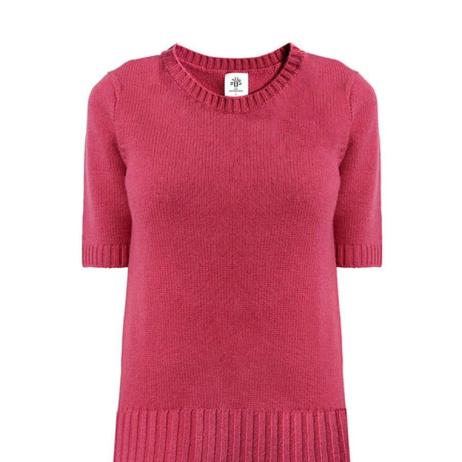 Women Maison O Paris Knitwear & Cashmere | Short Sleeve Wool Sweater