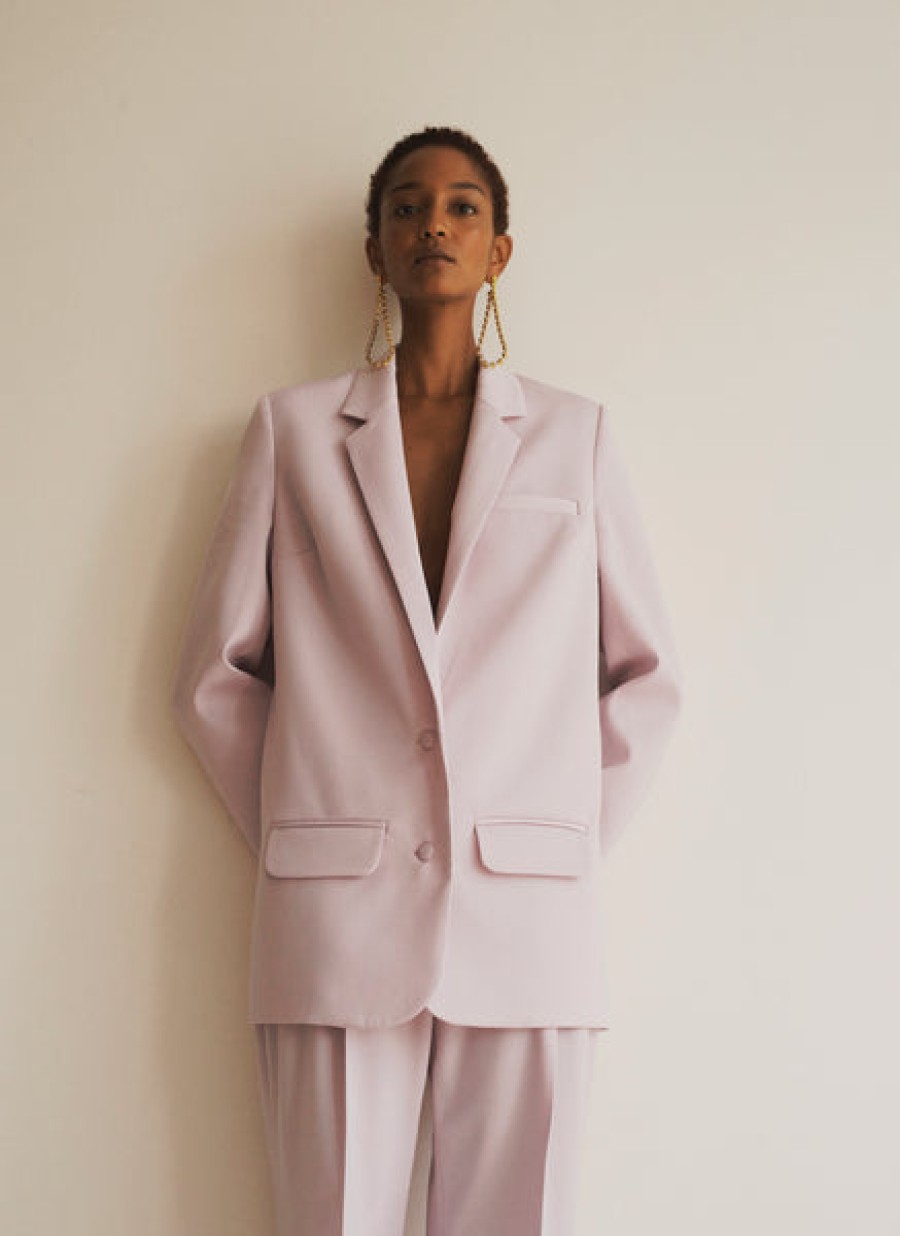 Women MALAIKARAISS Coats & Jackets | Virgin Wool Blazer