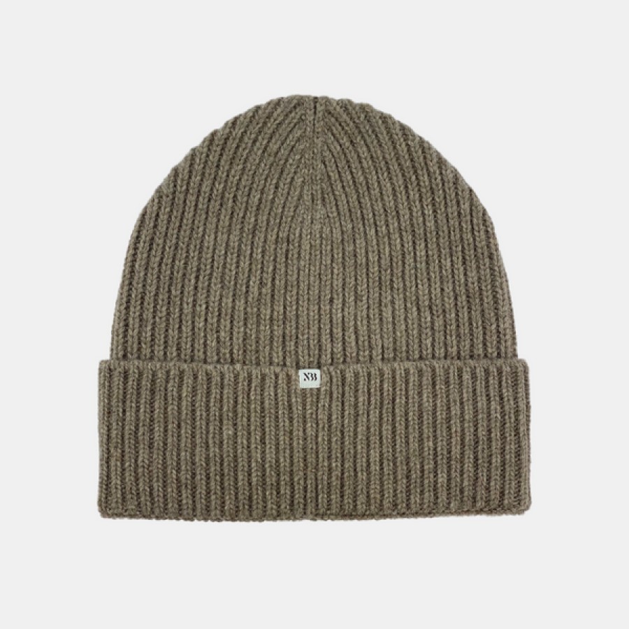 Men NTHIRTYTHREE | Ribbed Beanie In Brown