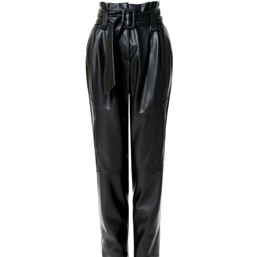 Women AGGI Jeans & Trousers | Vegan Leather Pants