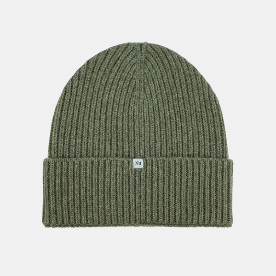 Men NTHIRTYTHREE | Ribbed Beanie In Green