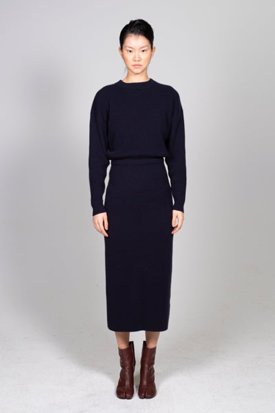 Women STUDIO 163 Dresses | Ribbed Cashmere Dress