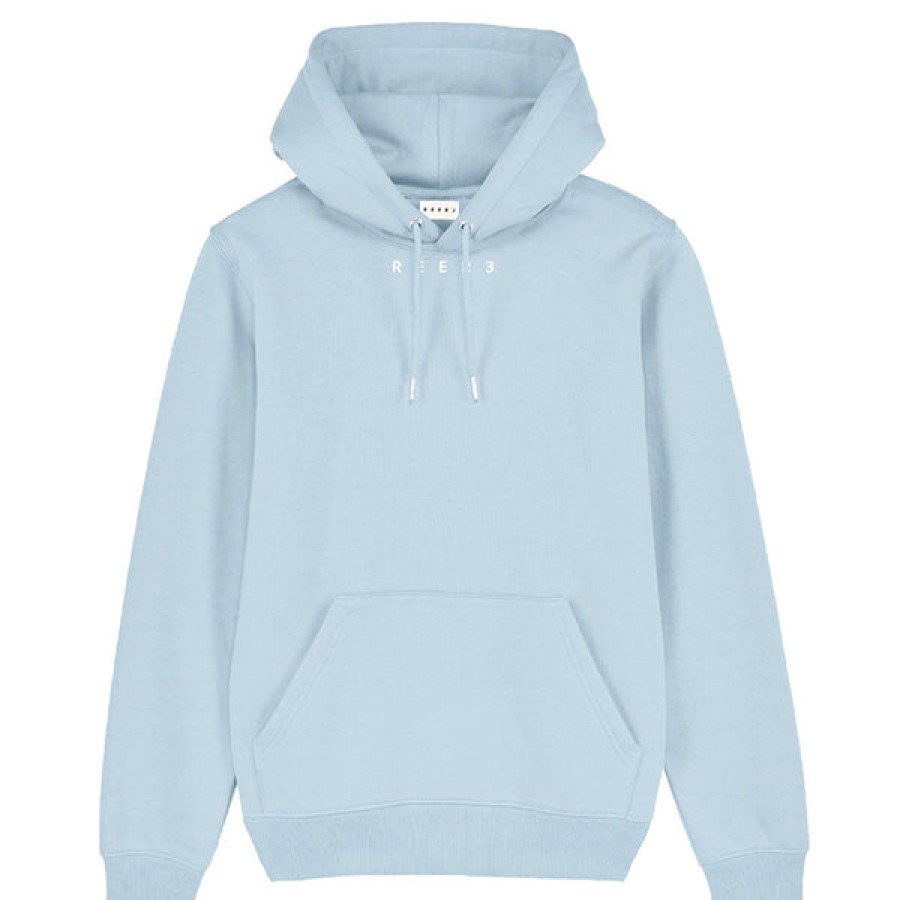 Men REER3 | Unisex Organic Cotton Hoodie In Light Blue