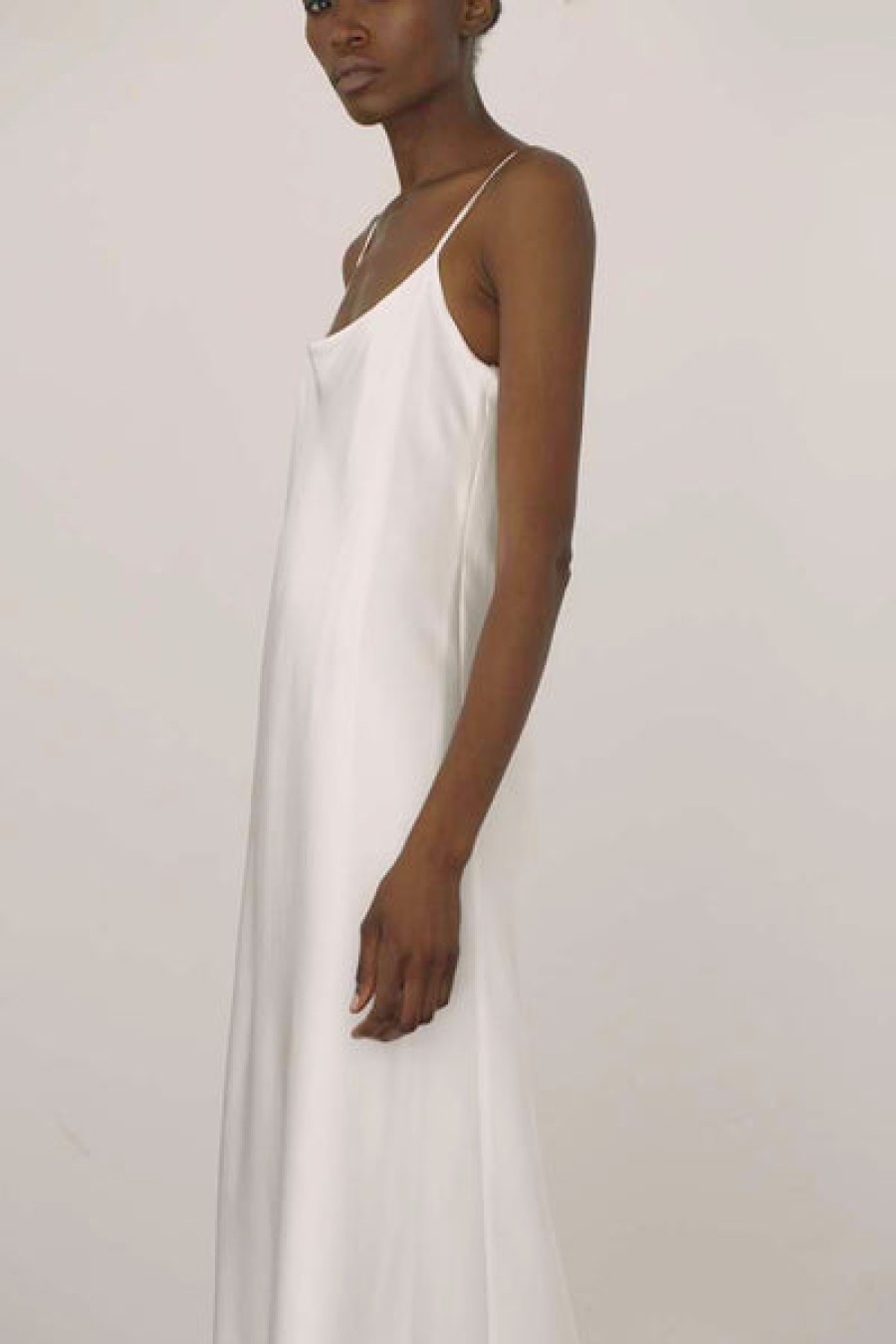 Women La Bande Berlin Dresses | Satin Silk Slip Dress In Blush