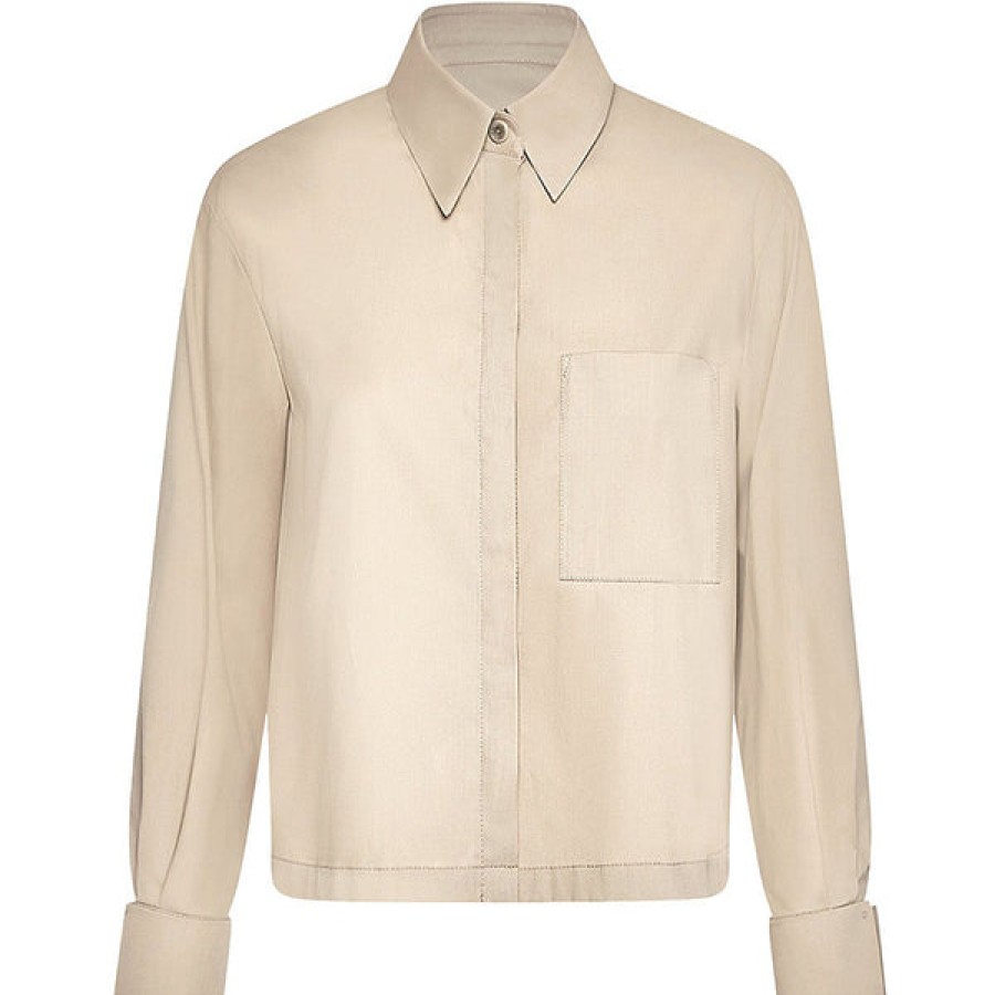 Women Armargentum Tops & Shirts | Beige Shirt Blouse