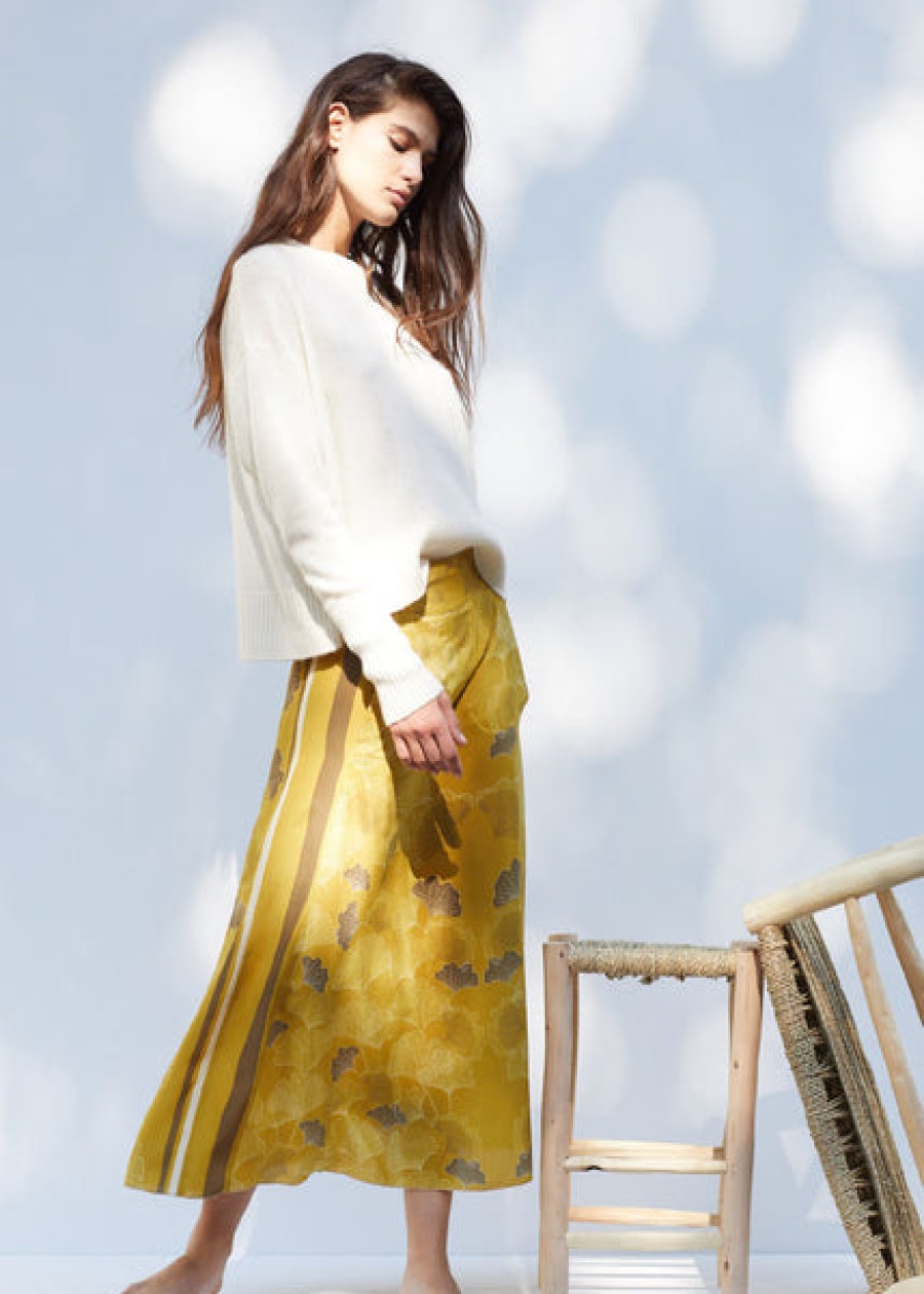 Women Antonia Zander Skirts | Flowing Silk Skirt