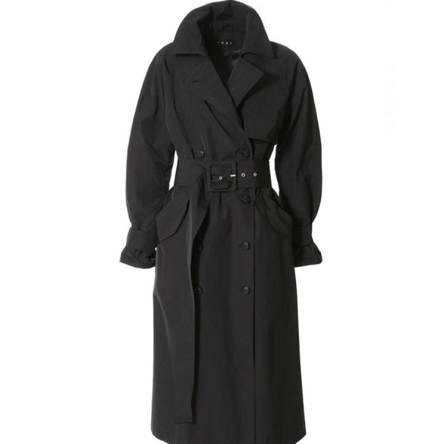 Women AGGI Coats & Jackets | Black Trench Coat