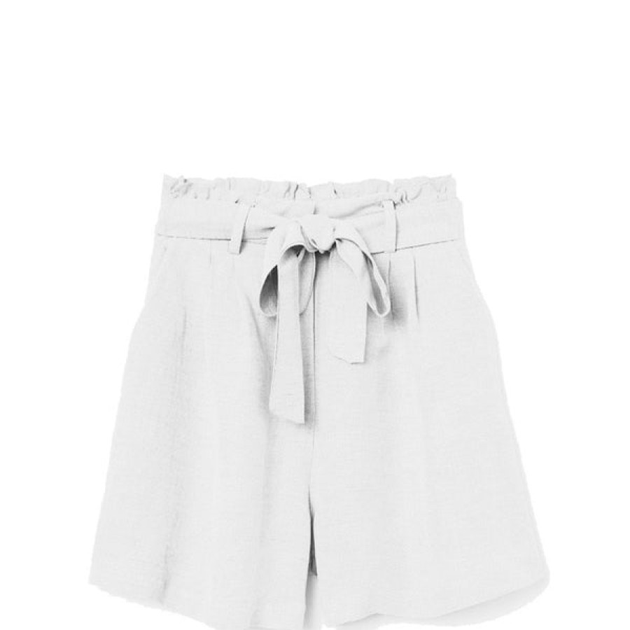 Women ORAMAI LONDON Jeans & Trousers | High-Waisted Linen Shorts