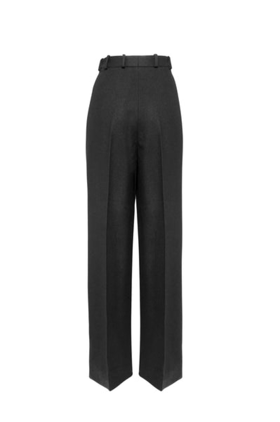 Women HELLO'BEN Jeans & Trousers | Wide Organic Wool Trousers In Black 01/2