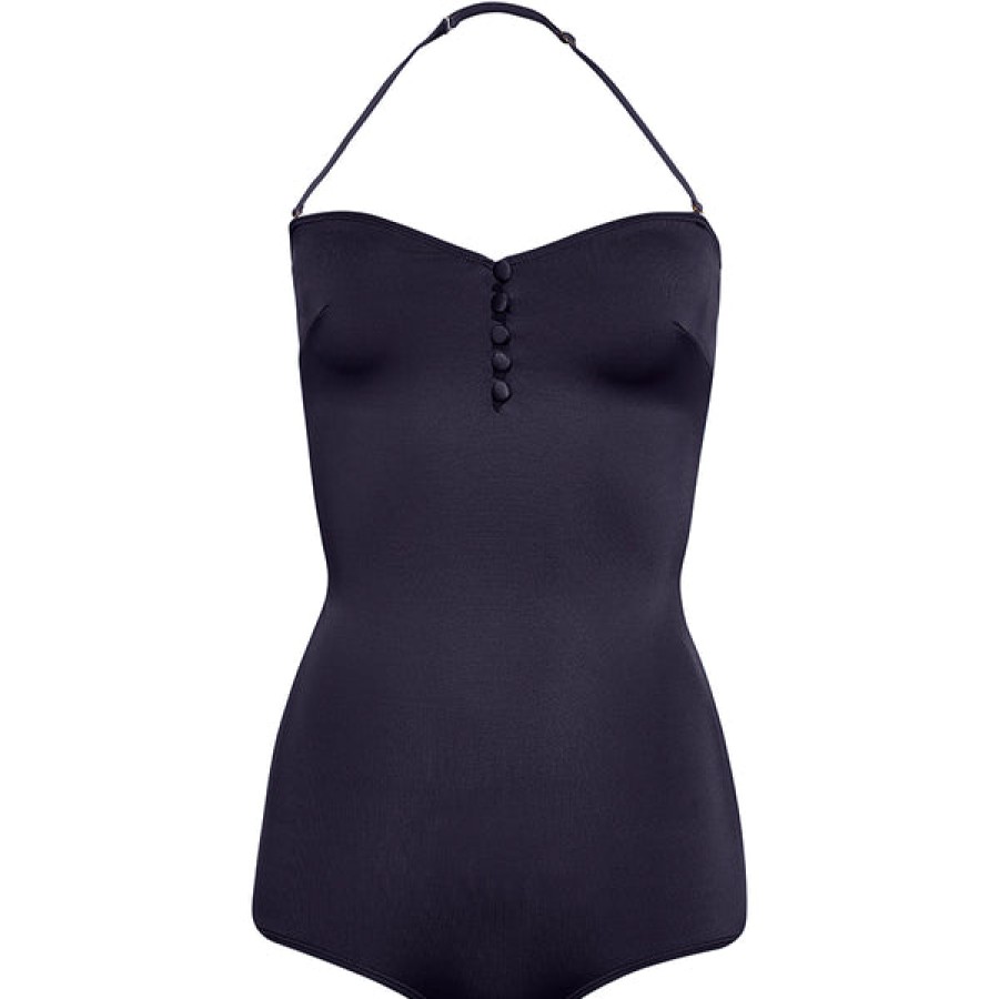 Women 1 9 7 9 SWIMWEAR Beachwear | Black Vintage Style Swimsuit