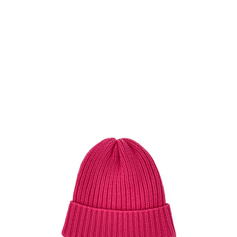 Women PETIT CALIN HAMBURG Knitwear & Cashmere | Cashmere Beanie In Fuchsia