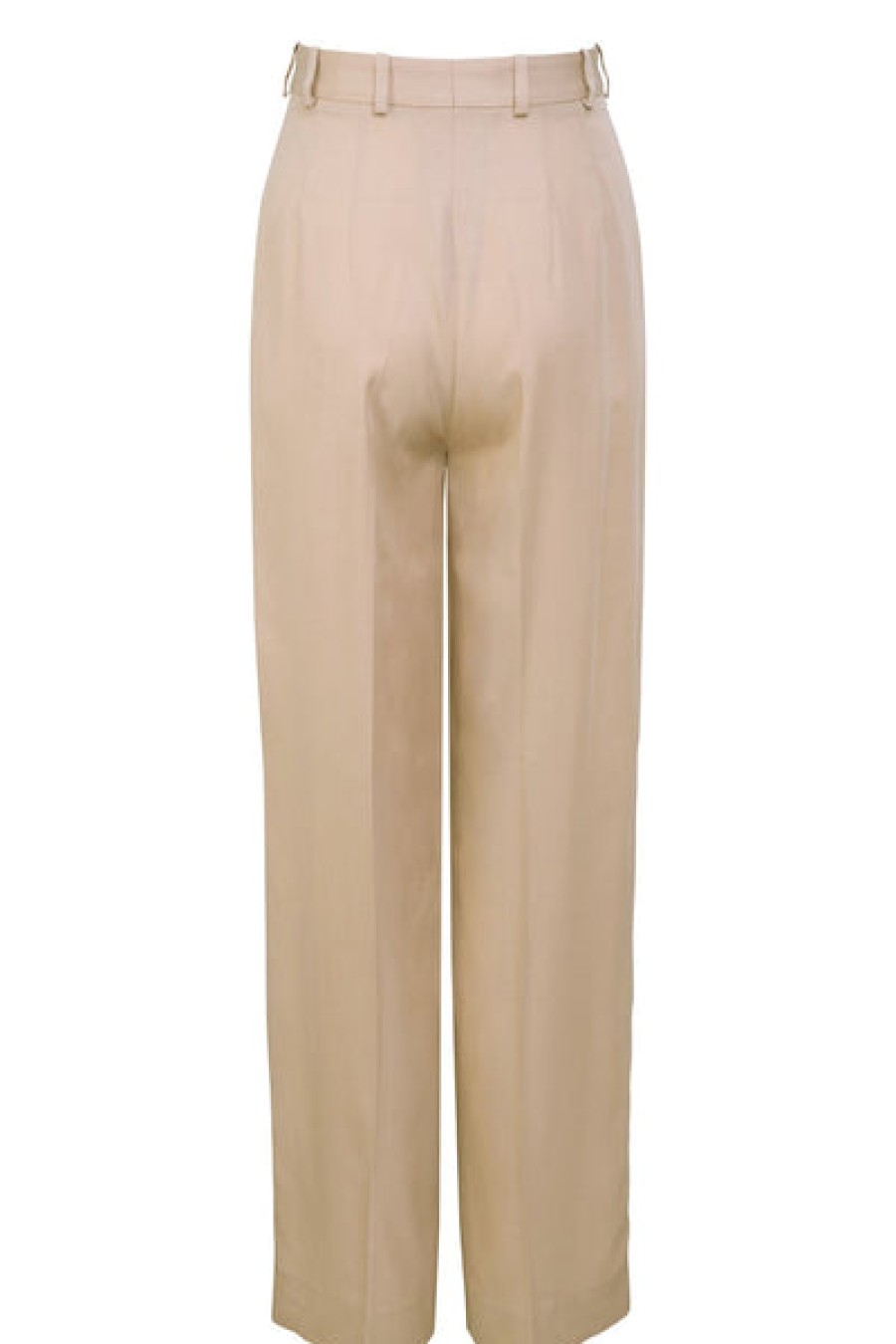 Women HELLO'BEN Jeans & Trousers | High Waisted Tencel Pants In Sand