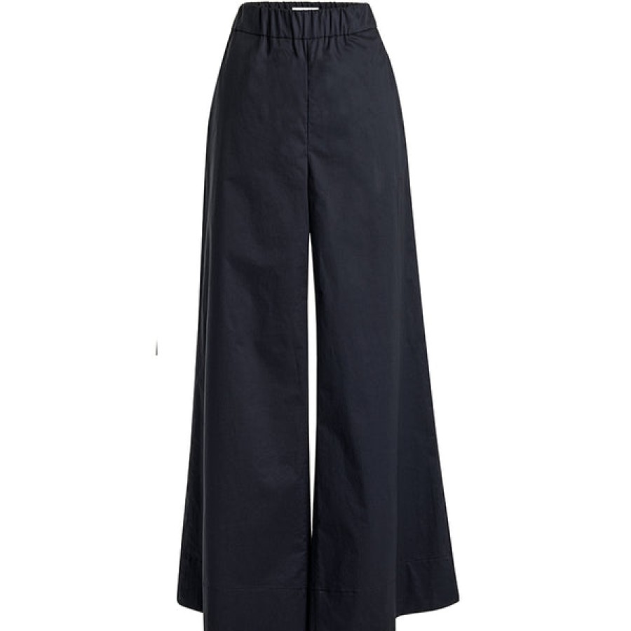 Women CASA NATA Jeans & Trousers | Wide Cotton Pants