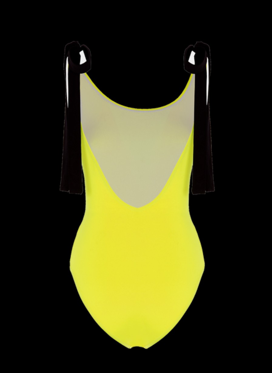 Women Helene Galwas Beachwear | Neon Yellow Swimsuit