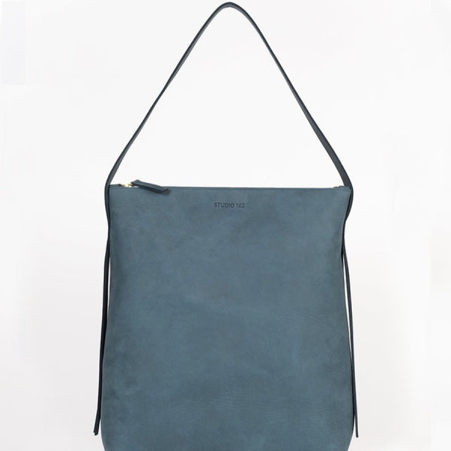 Women STUDIO 163 Bags | Blue Leather Shopper