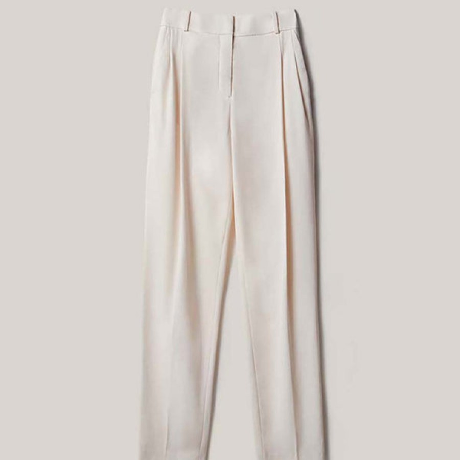 Women MALAIKARAISS Jeans & Trousers | Wool Trousers