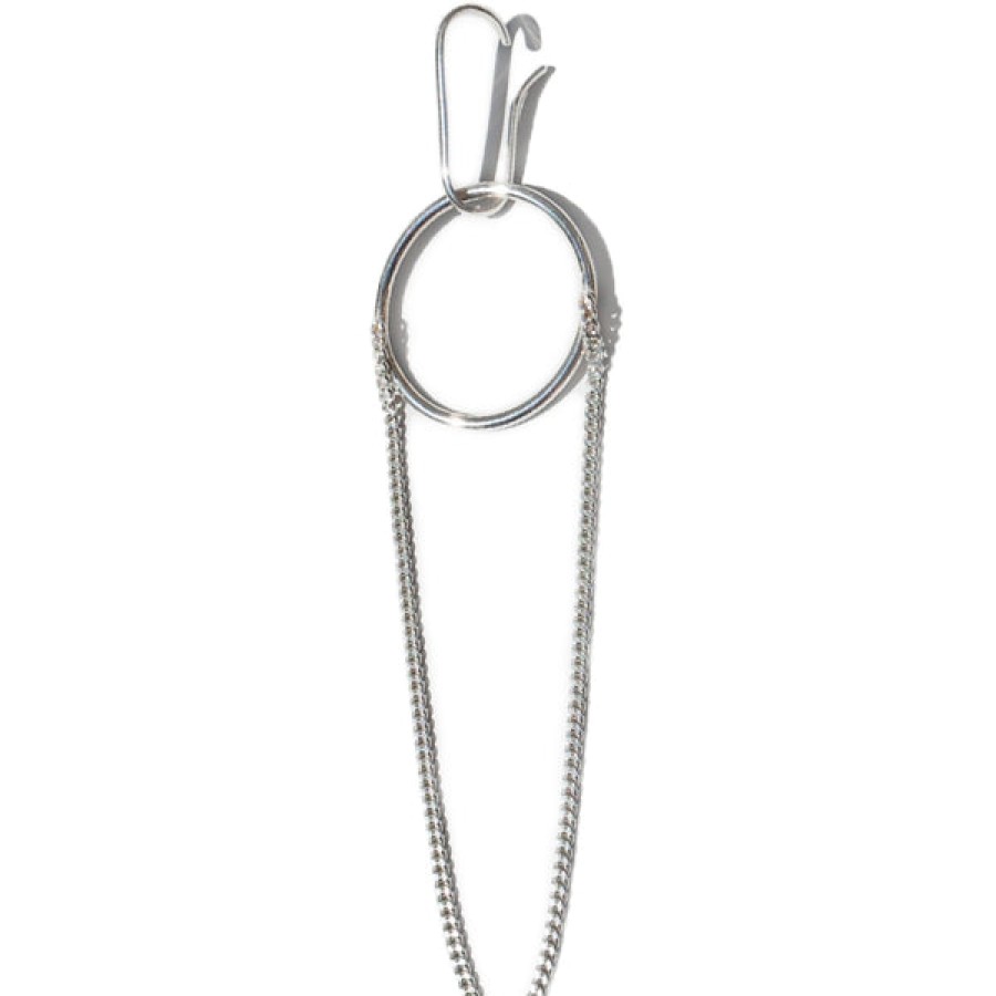 Women SASKIA DIEZ Jewelery | Chained Wire Bold Earring In Silver (1 Piece)