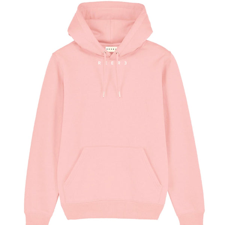 Men REER3 | Unisex Organic Cotton Hoodie In Warm Pink