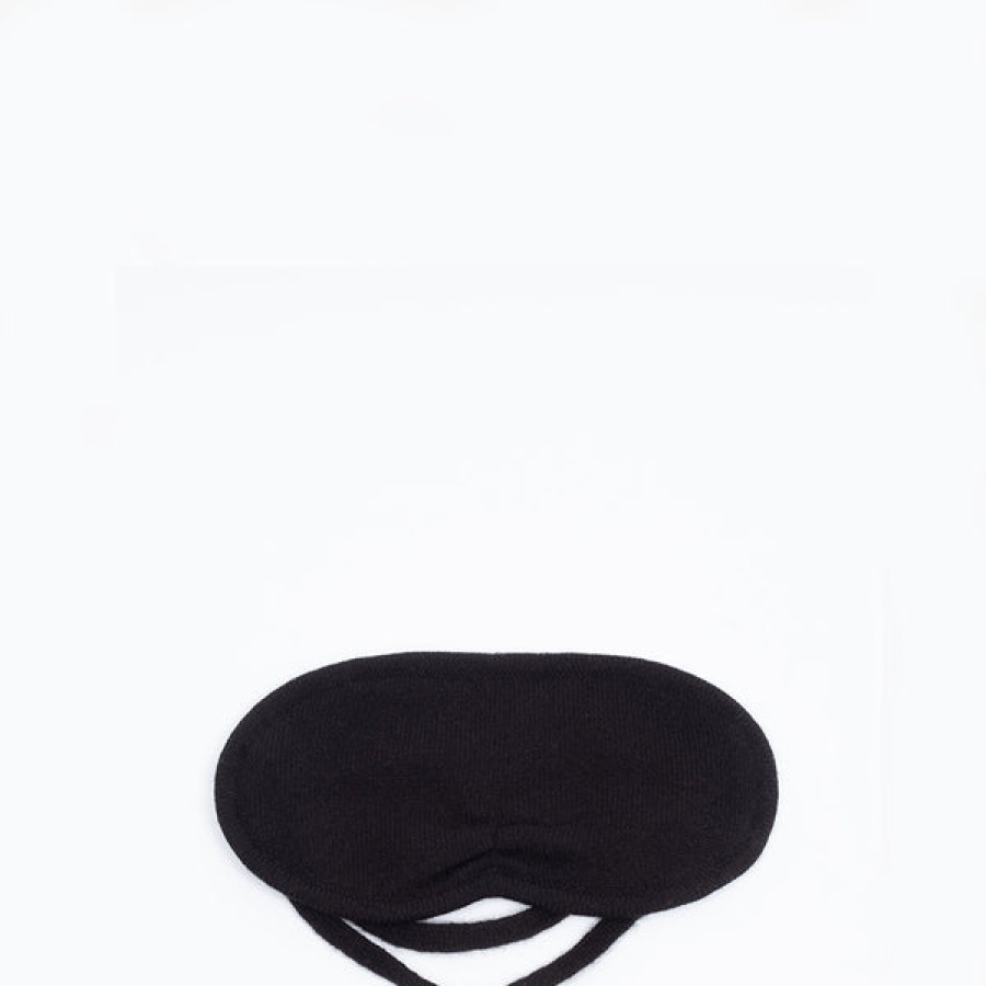 Women STUDIO 163 Accessories | Cashmere Sleeping Mask „Ander" In Black