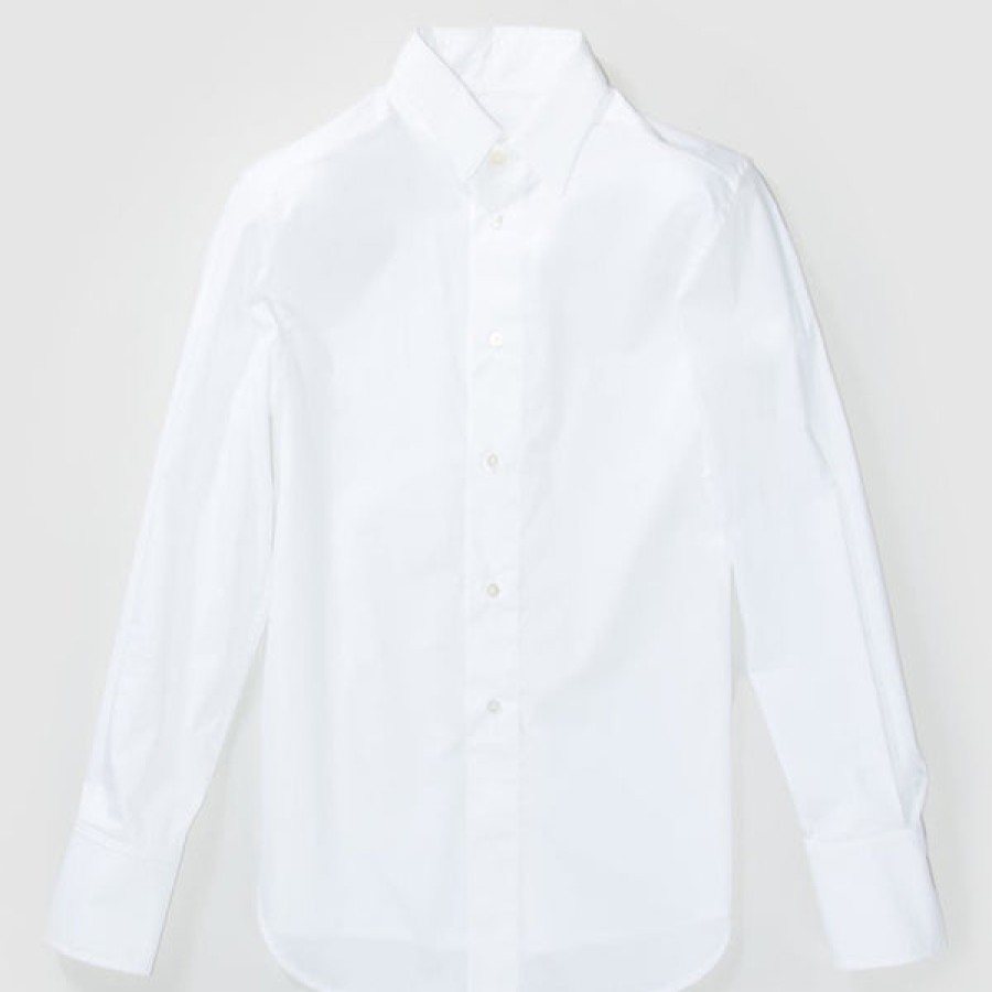 Women CRUBA Tops & Shirts | White Cotton Blouse