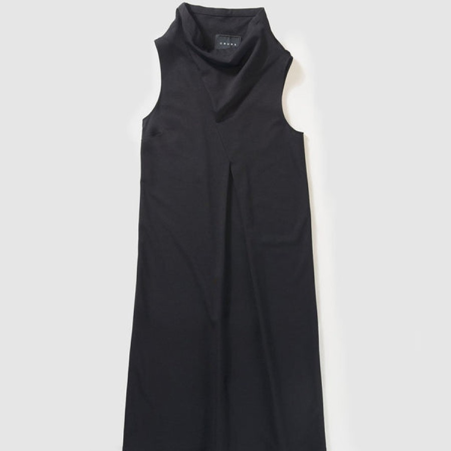 Women CRUBA Dresses | Black Cotton Dress