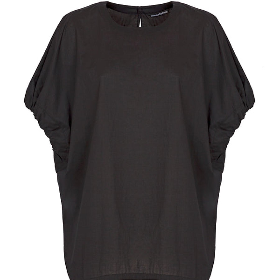 Women Helene Galwas Tops & Shirts | Black Blouse