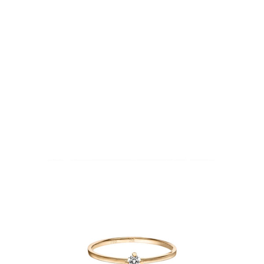 Women Maren Jewellery Jewelery | 18Ct Solitaire Gold Ring