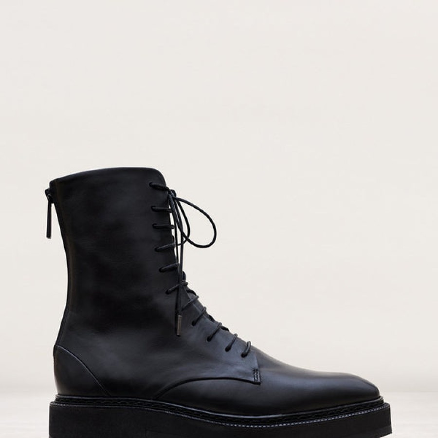 Women ESSEN Shoes | Ankle Biker Boots In Black