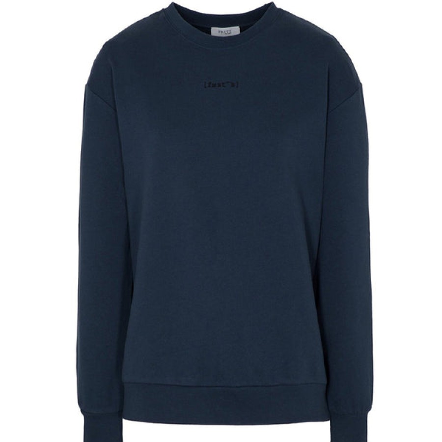 Men FRITZ THE LABEL | Unisex Organic Cotton Crewneck Sweater In Navy