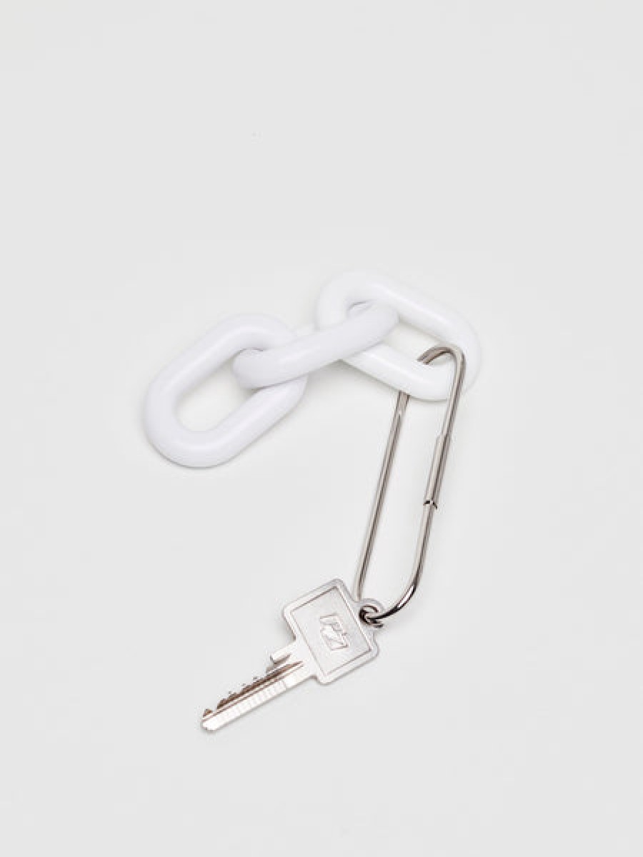 Women PB 0110 Accessories | White Keyring