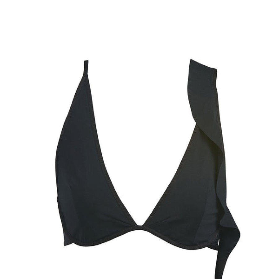 Women Simone Ricker Beachwear | Black Triangle Bikini Top