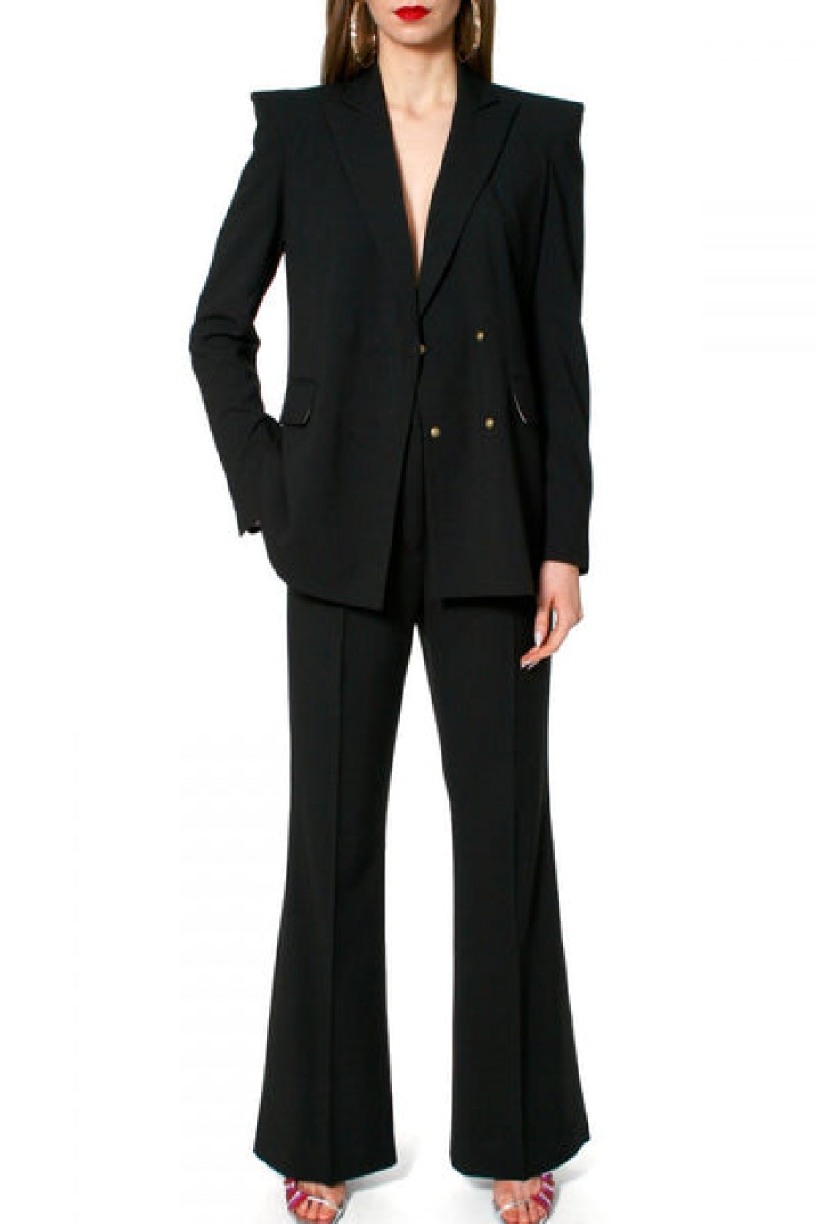 Women AGGI Suits | Belted-Blazer „Marina" In Black