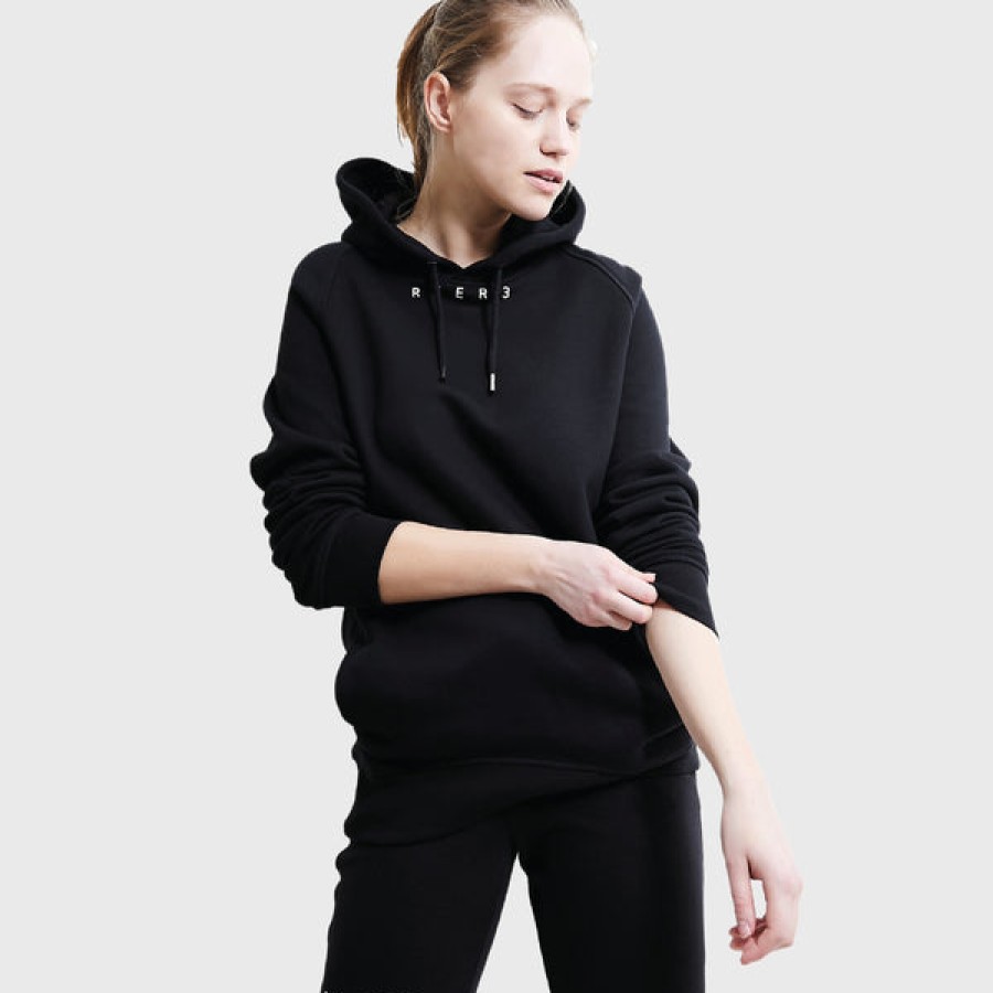 Men REER3 | Unisex Organic Cotton Hoodie In Black