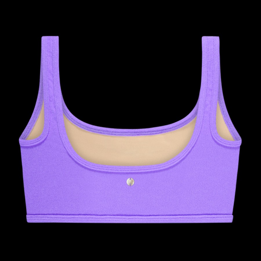 Women Oy surf Beachwear | Purple Terry Bikini Top