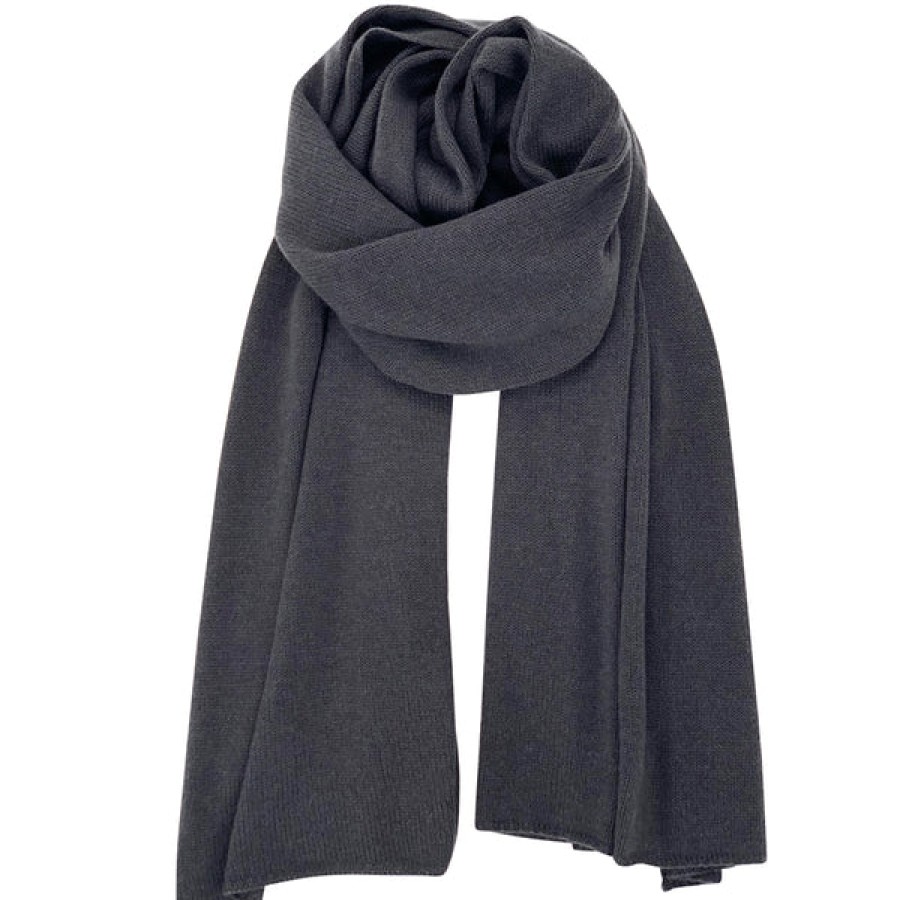 Women PETIT CALIN HAMBURG Knitwear & Cashmere | Light Cashmere Scarf In Blue-Grey