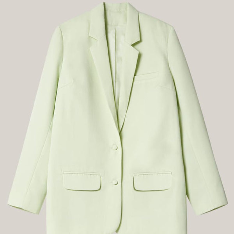 Women MALAIKARAISS Coats & Jackets | Oversized Virgin Wool Blazer