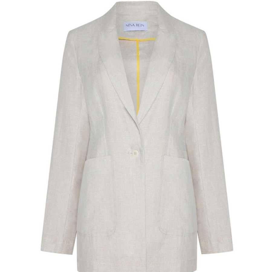 Women NINA REIN Coats & Jackets | Organic Linen Blazer