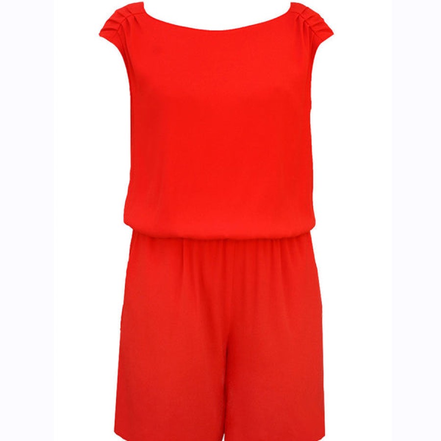 Women NINA REIN Dresses | Short Lyocell Jumpsuit In Coral