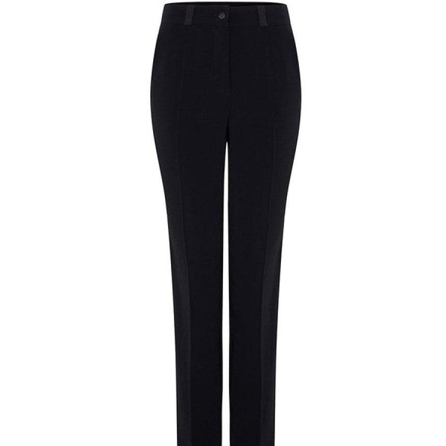 Women NINA REIN Jeans & Trousers | Lyocell Tuxedo Trouser In Black