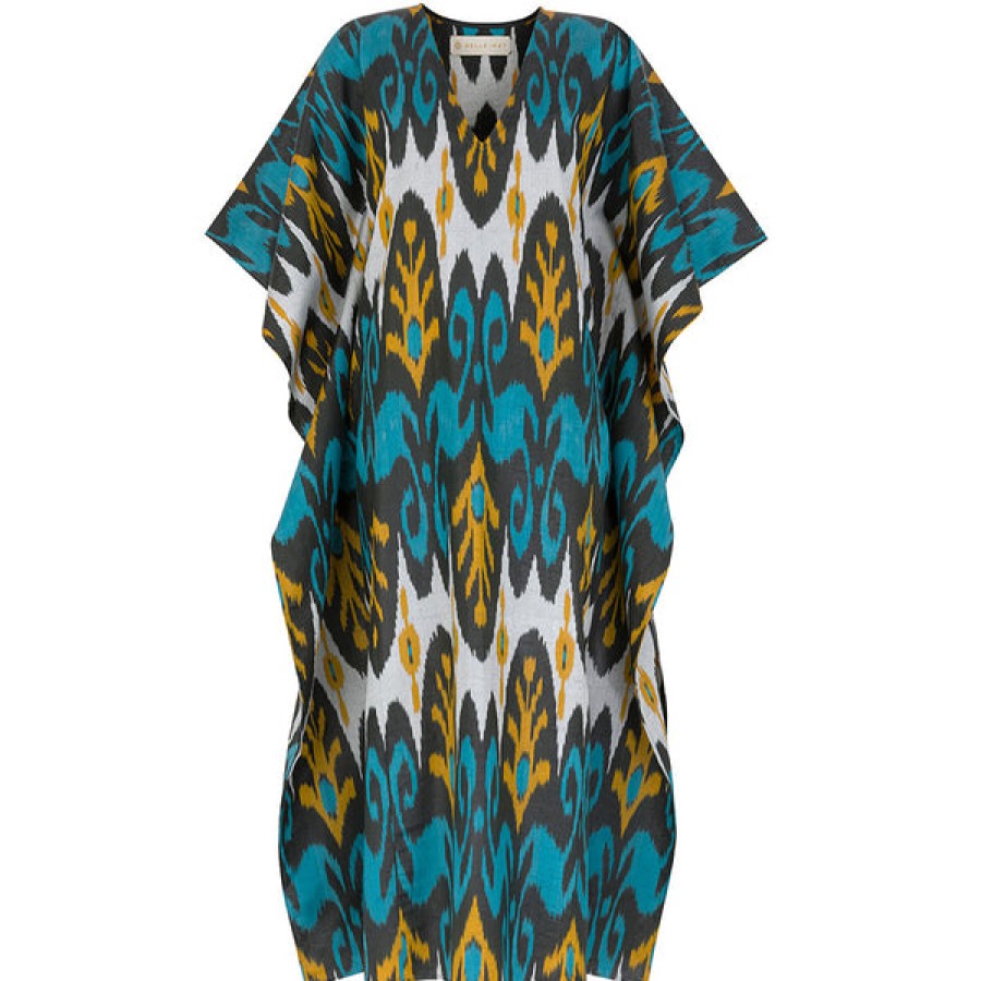 Women Belle Ikat Dresses | Patterned Tunic Silk Dress