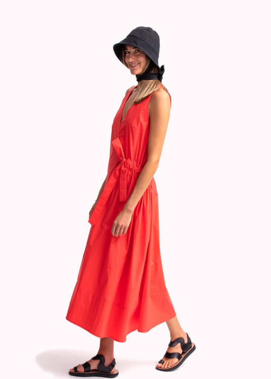 Women CASA NATA Dresses | Cotton Wrap-Dress